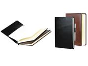 A5 Adpel Italian Leather Slip on Cover with lined Notebook